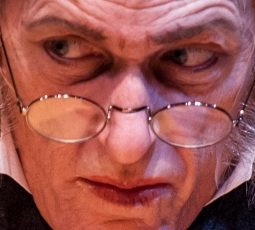 Larry Yando as Scrooge in A Christmas Carol Goodman Theatre 2012 credit Liz Lauren