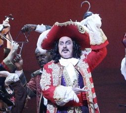 Brent Barrett as Captain Hook in Peter Pan on tour at Cadillac Palace Theatre Broadway in Chicago 2013