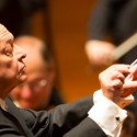 Lorin Maazel conducts Brahms' Symphony No. 2 with the Chicago Symphony Orchestra in Beijing on 2013 Asia tour - credit Todd Rosenberg
