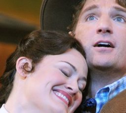 Ashley Brown as Laurey with John Cudia as Curly in Oklahoma at Lyric Opera of Chicago credit Dan Rest