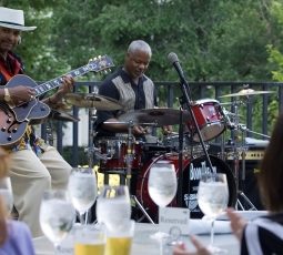 Curtis Robinson Trio in the summer terrace jazz Tuesday credit Justin Wambold