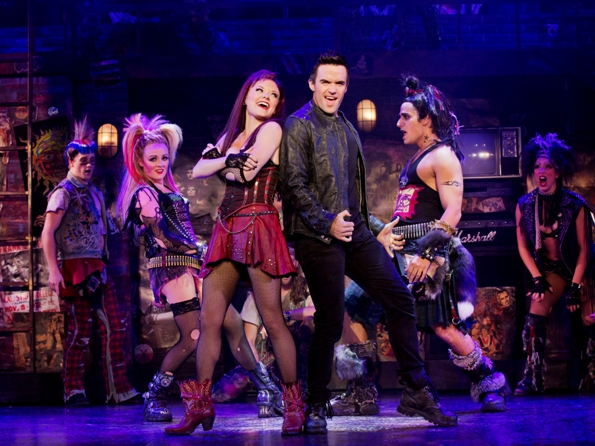 Erica Peck, Ruby Lewis, Brian Justin Crum and Jared Zirilli in 'We Will Rock You,' featuring Queen's greatest hits, comes to Broadway in Chicago after 12 years in the UK. (Paul Kolnick)