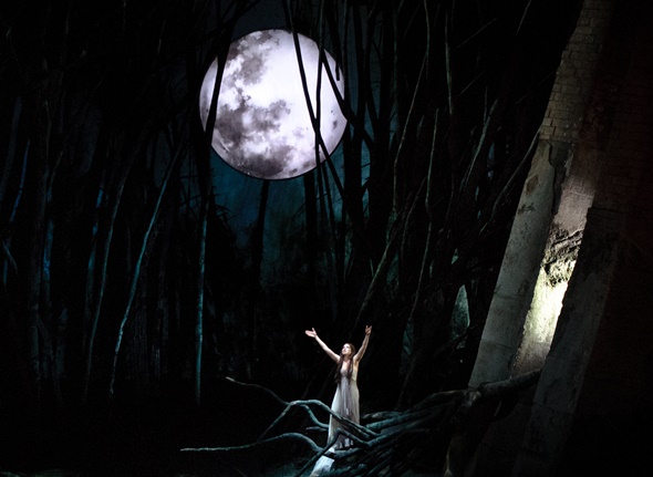 Ana María Martínez sings Rusalka's 'Song to the Moon' in Act I. (Todd Rosenberg)