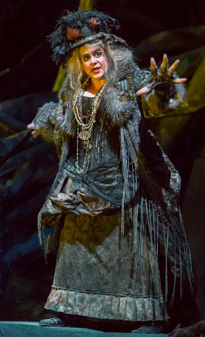 Jill Grove portrays the witch Ježibaba. (Todd Rosenberg)