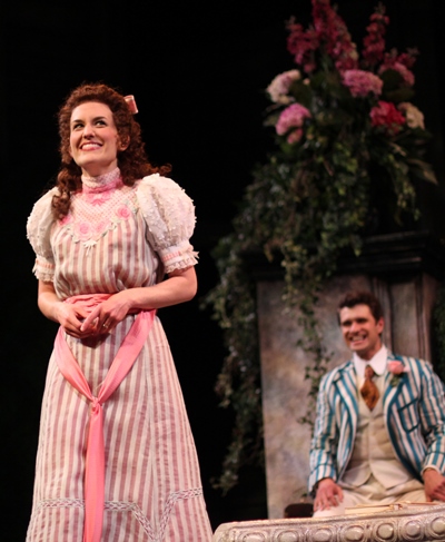Kelsey Brennan and Marcus Truschinski are the giddy lovers in Oscar Wilde's 'The Importance of Being Earnest' at American Players Theatre. (Carissa Dixon)
