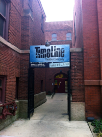 TimeLine Theatre entrance on Wellington Avenue