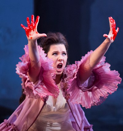 Marina Rebeka as Donna Anna in 'Don Giovanni' at the Lyric Opera of Chicago, new production by Robert Falls. (Todd Rosenberg)