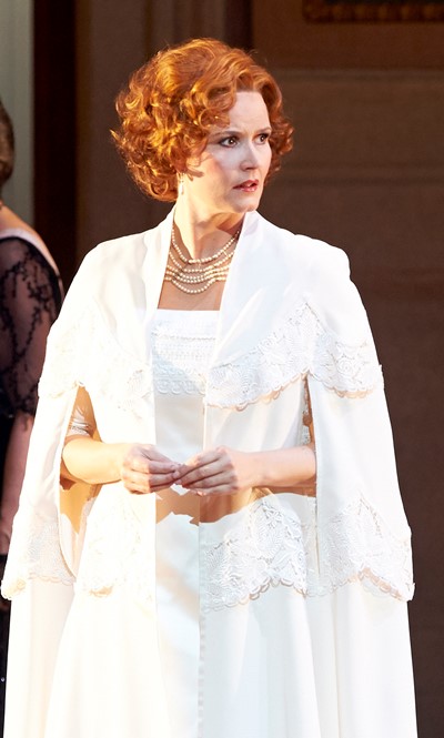 Soprano Camilla Nylund portrays Elisabeth in the Wiener Staatsoper's 'Tannhäuser.' (Michael Poehn)