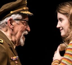 The Colonel (Mike Nussbaum) dotes on his granddaughter Beauty (Catherine Combs) in 'Smokefall' at Goodman Theatre. (Liz Lauren)