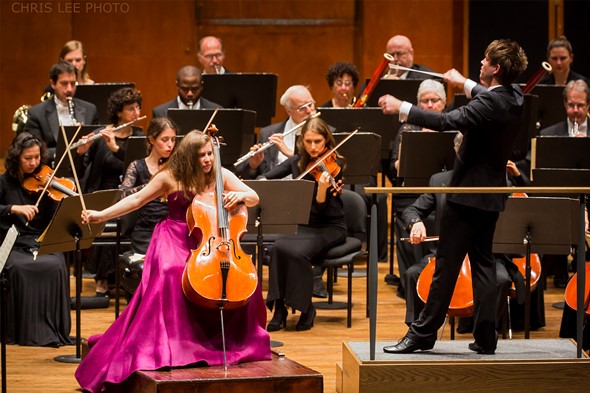 Cellist Alisa Weilerstein performed with conductor Krzysztof Urbański and the New York Philharmonic. (Chris Lee photo)