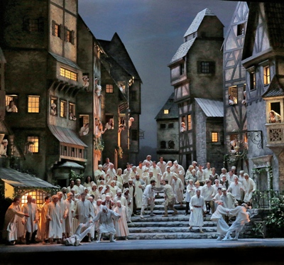 It's a town brawl in Wagner's 'Die Meistersinger.'(Ken Howard, Metropolitan Opera)