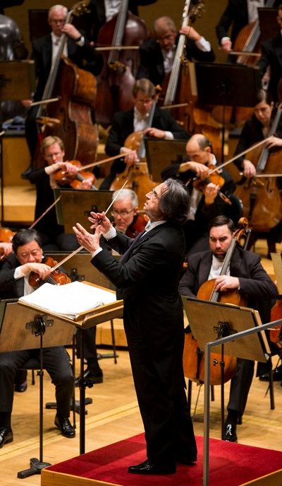 Conductor Riccardo Muti paired Scriabin's Second Symphony with Tchaikovsky's Sixth. (Todd Rosenberg)