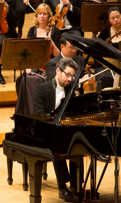 Pianist Jonathan Biss joined two members of the CSO in Beethoven's Triple Concerto. (Todd Rosenberg)