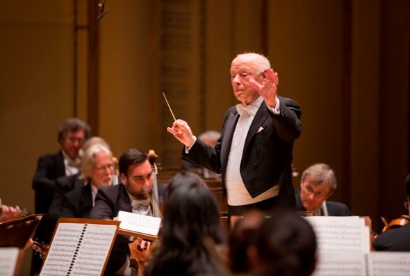 Bernard Haitink led the Chicago Symphony Orchestra in Mahler's Seventh Symphony. (Todd Rosenberg)