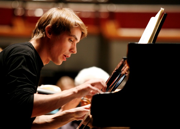 Pianist Cédric  Tiberghien made his Chicago debut in  a recital May 3 at Orchestra Hall.