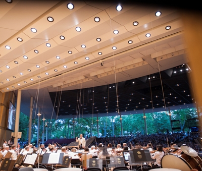 At the Ravinia Festival, Conlon leads and Ohlsson performs Mozart with the Chicago Symphony. (Patrick Gipson)