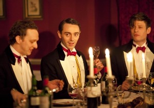 Elite boys behave very, very badly in 'Posh,' by Laura Wade. Photo from original 2010 production at the Royal Court Theatre in London.