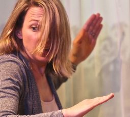 Kendra Thulin in the world premiere of 'The Cheats' at Steep Theatre. (Gregg Gilman)
