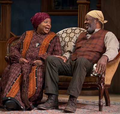 There's a bit of spark between Aunt Ester (Jacqueline Williams) and Solly Two Kings (Alfred H. Wilson). (Michael Brosilow)