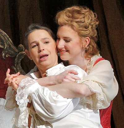 Sophie Koch and Amanda Majeski in 'Der Rosenkavalier.' (Cory Weaver)