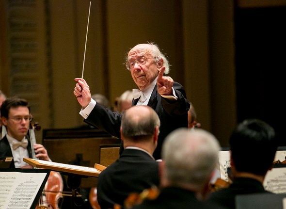 Russian conductor Gennady Rozhdestvensky led the CSO in place of Riccardo Muti. (Todd Rosenberg)