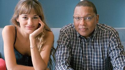 Violinist Nicola Benedetti with Wynton Marsalis, jazz artist and composer of a new violin concerto.