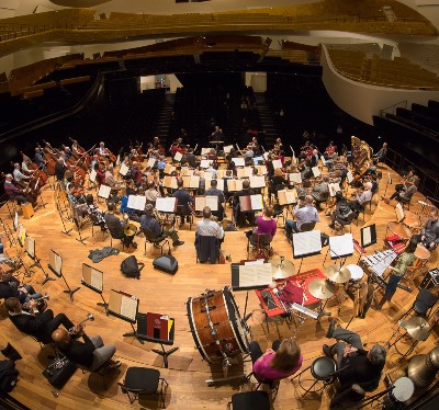 The CSO and conductor Riccardo Muti capitalized on their rehearsal time in the Philharmonie. (Todd Rosenberg)