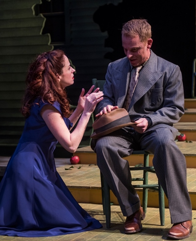 Annie (Heidi Kettenring) gets a strong dose of reality from brother George (Dan Waller). (Michael Brosilow)