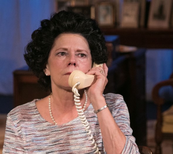 The narrative by Rose Kennedy (Linda Reiter) is punctuated by calls from offspring and friends. (Johnny Knight photo)