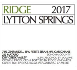 Lytton Springs 2017